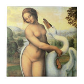Leonardo da Vincis Leda und der Schwan Fliese (Vorderseite)