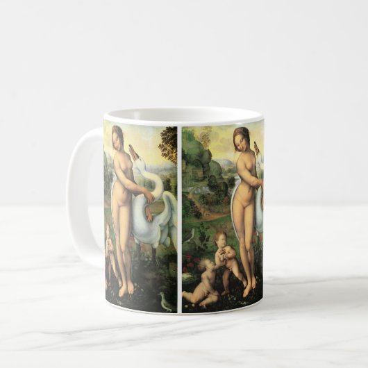 Leonardo da Vincis Leda und der Schwan Kaffeetasse (Vorderseite Links)