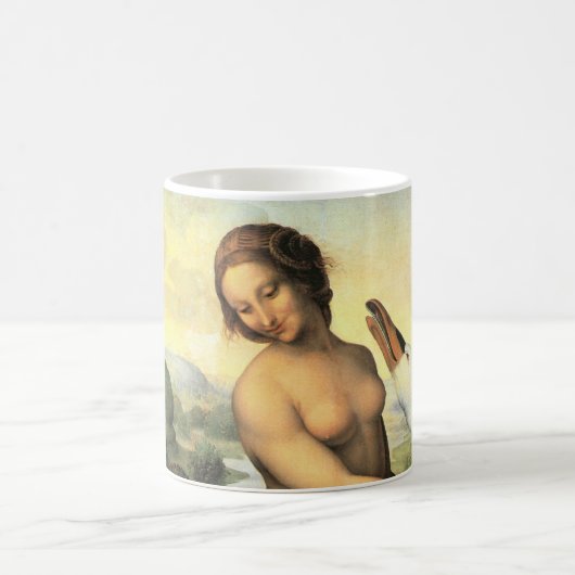 Leonardo da Vincis Leda und der Schwan Kaffeetasse (Mittel)