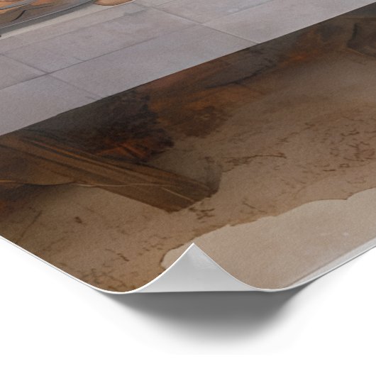 Leonardo da Vincis Letztes Abendmahl (1495-1498) Poster (Ecke)