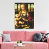 Leonardo da Vincis Madonna mit der Narbe Leinwanddruck (Insitu (Wohnzimmer))