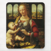 Leonardo da Vincis Madonna mit der Narbe Mousepad (Vorne)