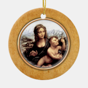 Leonardo da Vincis Madonna-Verzierung Keramik Ornament