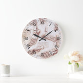 Leonardo da Vincis menschliche Anatomie Große Wanduhr (Zuhause)