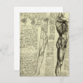 Leonardo da Vincis menschliche Anatomie männliche  (Vorne/Hinten)