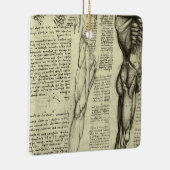 Leonardo da Vincis menschliche Anatomie männliche Keramikornament (Rechts)
