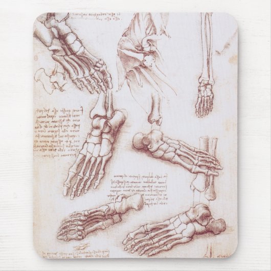 Leonardo da Vincis menschliche Anatomie Mousepad (Vorne)