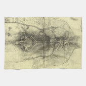 Leonardo da Vincis menschliche Anatomie, weibliche Geschirrtuch (Horizontal)