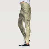 Leonardo da Vincis menschliche Anatomie, weibliche Leggings (Links)