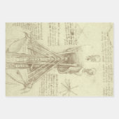 Leonardo da Vincis menschliche Anatomie-Wirbelsäul Geschenkpapier Set (Vorderseite)