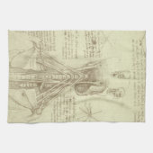 Leonardo da Vincis menschliche Anatomie-Wirbelsäul Handtuch (Horizontal)