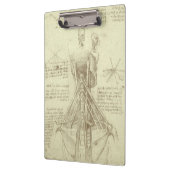 Leonardo da Vincis menschliche Anatomie-Wirbelsäul Klemmbrett (Links)