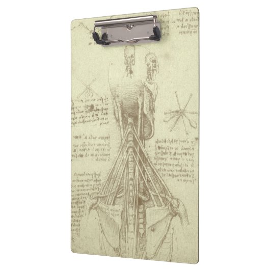 Leonardo da Vincis menschliche Anatomie-Wirbelsäul Klemmbrett (Links)