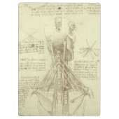 Leonardo da Vincis menschliche Anatomie-Wirbelsäul Klemmbrett (Rückseite)