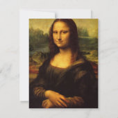 Leonardo da Vincis Mona Lisa Einladung (Rückseite)