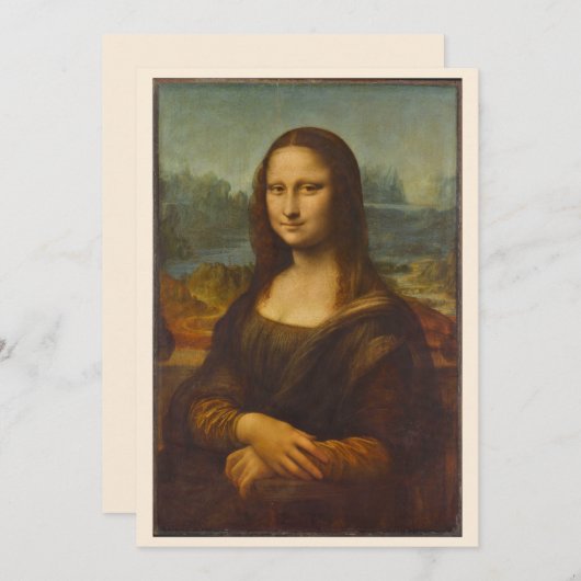 Leonardo da Vincis Mona Lisa, Kunst der Renaissanc (Vorne/Hinten)