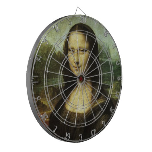 Leonardo da Vincis Mona Lisa, Kunst der Renaissanc Dartscheibe (Vorderseite Links)
