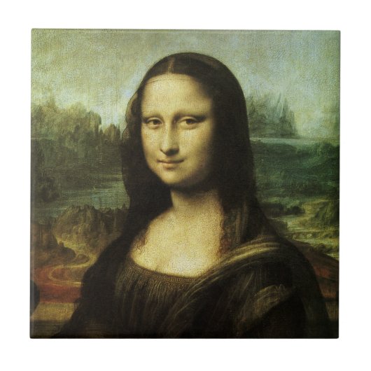 Leonardo da Vincis Mona Lisa, Kunst der Renaissanc Fliese (Vorderseite)