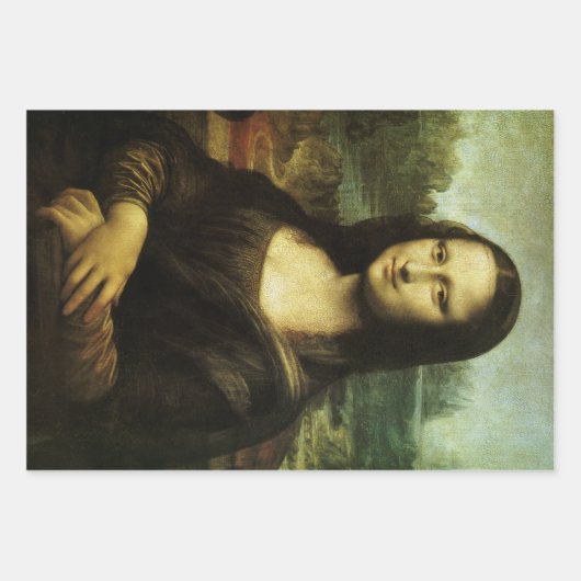 Leonardo da Vincis Mona Lisa, Kunst der Renaissanc Geschenkpapier Set (Vorderseite)