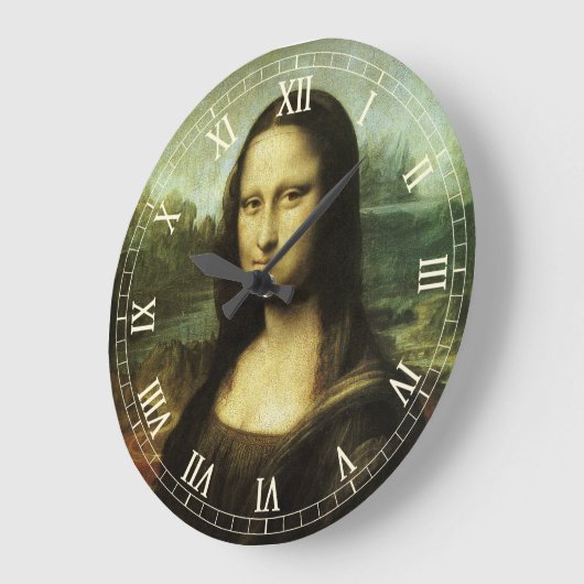 Leonardo da Vincis Mona Lisa, Kunst der Renaissanc Große Wanduhr (Winkel)