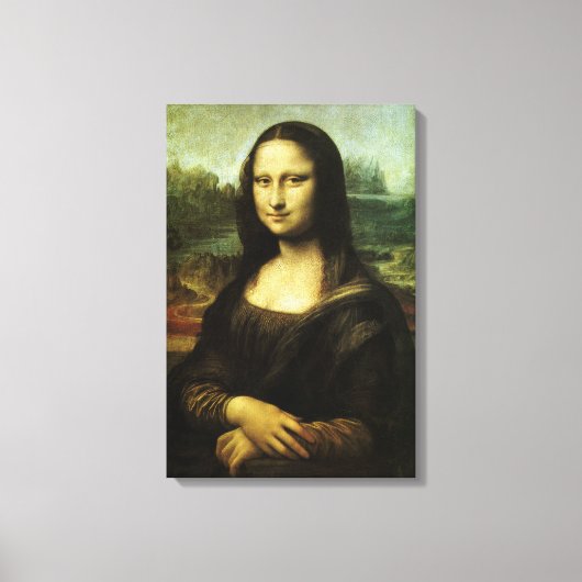 Leonardo da Vincis Mona Lisa, Kunst der Renaissanc Leinwanddruck (Vorderseite)