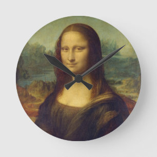 Leonardo da Vincis Mona Lisa Runde Wanduhr