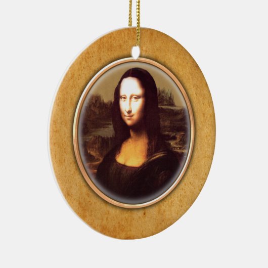 Leonardo da Vincis Mona Lisa Verzierung Keramik Ornament (Rechts)