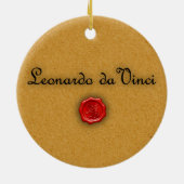 Leonardo da Vincis Mona Lisa Verzierung Keramik Ornament (Hinten)