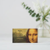 Leonardo da Vincis Mona Lisa Visitenkarte (Stehend Vorderseite)