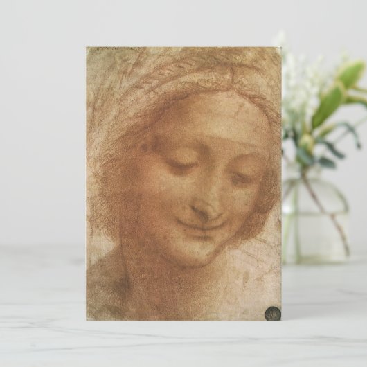 Leonardo da Vincis Portrait der Saint-Anne-Studie (Stehend Vorderseite)