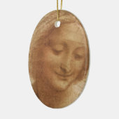 Leonardo da Vincis Portrait der Saint-Anne-Studie Keramikornament (Links)