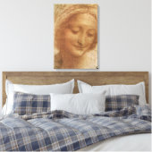 Leonardo da Vincis Portrait der Saint-Anne-Studie Leinwanddruck (Insitu (Schlafzimmer))