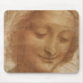 Leonardo da Vincis Portrait der Saint-Anne-Studie Mousepad (Vorne)