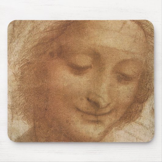 Leonardo da Vincis Portrait der Saint-Anne-Studie Mousepad (Vorne)
