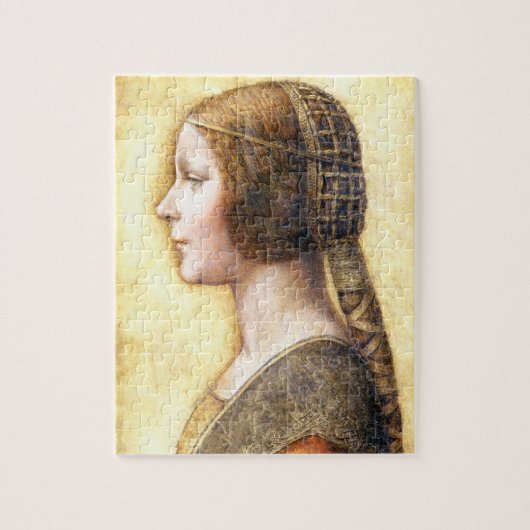 Leonardo da Vincis Portrait einer jungen Fiancée Puzzle (Vertikal)