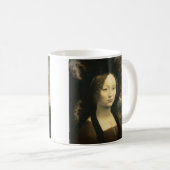 Leonardo da Vincis Portrait von Ginevra Benci Kaffeetasse (VorderseiteRechts)