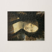 Leonardo da Vincis Portrait von Ginevra Benci Puzzle (Horizontal)