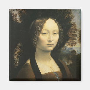 Leonardo da Vincis Porträt der Ginevra Benci Magnet