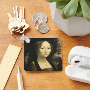 Leonardo da Vincis Porträt der Ginevra Benci Schlüsselanhänger