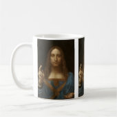 Leonardo da Vincis Salvator Mundi (Jesus Christus) Kaffeetasse (Links)