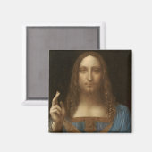Leonardo da Vincis Salvator Mundi (Jesus Christus) Magnet (Vorderseite/Rückseite)
