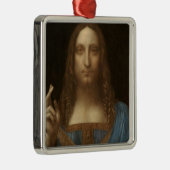 Leonardo da Vincis Salvator Mundi (Jesus Christus) Ornament Aus Metall (Rechts)