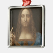 Leonardo da Vincis Salvator Mundi (Jesus Christus) Ornament Aus Metall (Links)