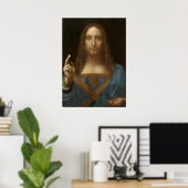 Leonardo da Vincis Salvator Mundi (Jesus Christus) Poster (Heimbüro)