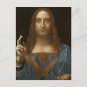 Leonardo da Vincis Salvator Mundi (Jesus Christus) Postkarte (Vorderseite)