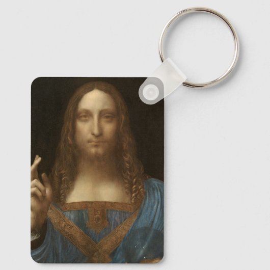 Leonardo da Vincis Salvator Mundi (Jesus Christus) Schlüsselanhänger (Rückseite)