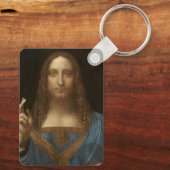 Leonardo da Vincis Salvator Mundi (Jesus Christus) Schlüsselanhänger (Rückseite)