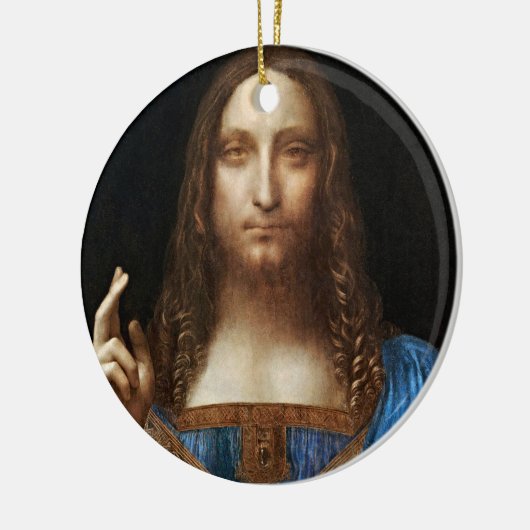 Leonardo da Vincis Salvator Mundi Keramik Ornament (Links)