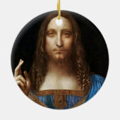 Leonardo da Vincis Salvator Mundi Keramik Ornament (Hinten)