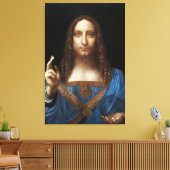 Leonardo da Vincis Salvator Mundi Leinwanddruck (Insitu (Wohnzimmer))